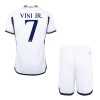 Maglia ufficiale Real Madrid Vini Jr. 7 Casa 2023-24 per Bambino